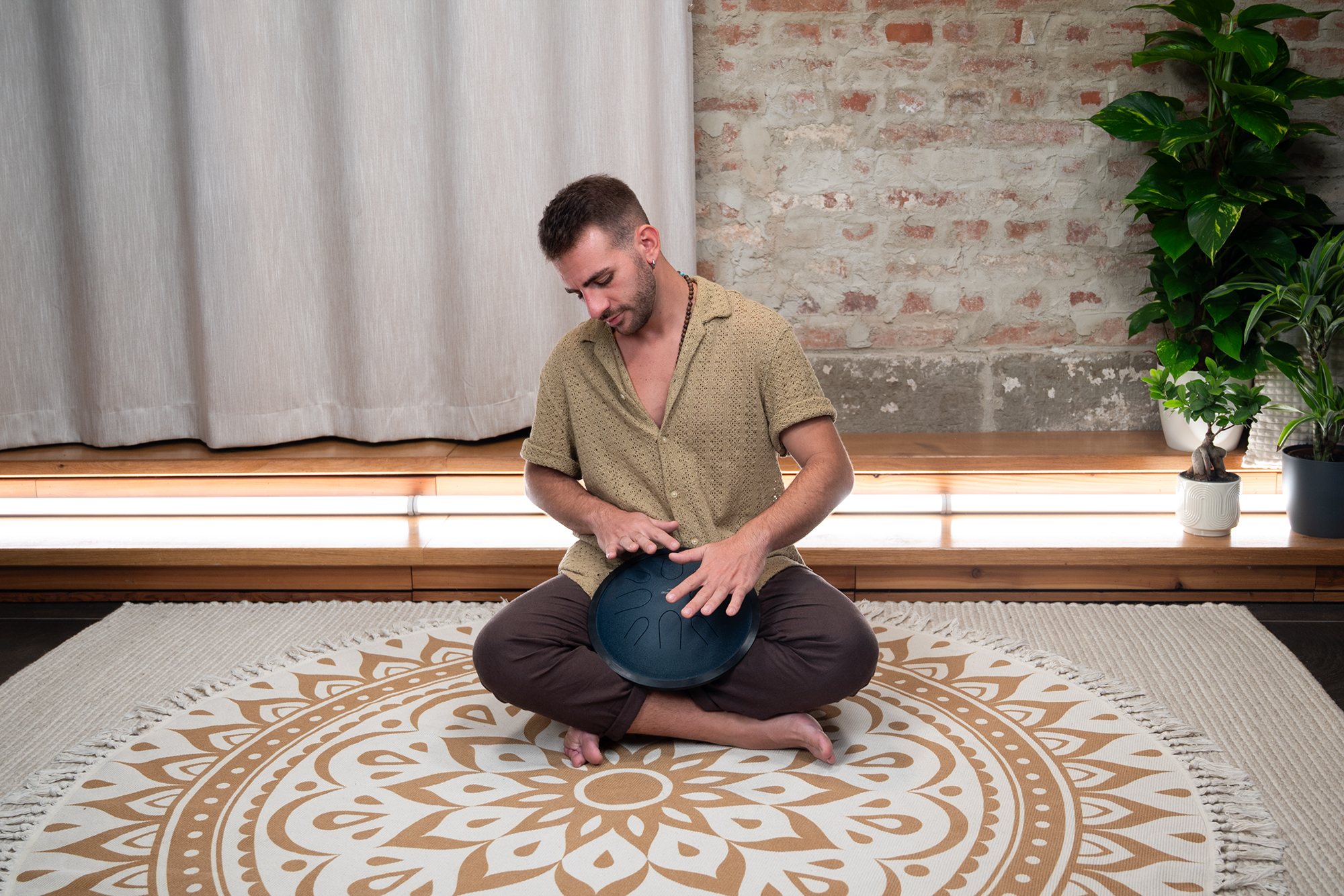 CSTD2NB Compact Steel Tongue Drum C Moll Marineblau 10"